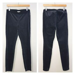 Eileen Fisher XSmall NWT Dark Grey Skinny Corduroy Elastic Waist Pants Leggings